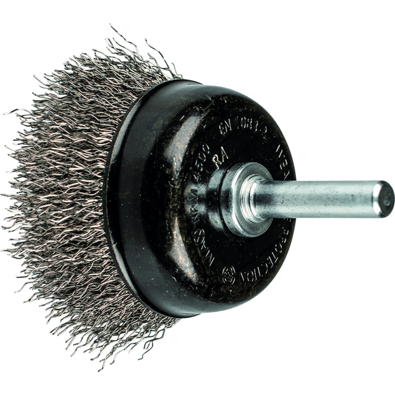 PFERD  Szczotka garnkowa niepleciona TBU Ø 50 mm trzpień Ø 6 mm drut ze stali szlachetnej Ø 0,30 do wiertarek (1)