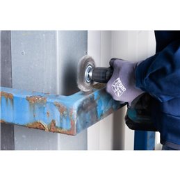 PFERD  Szczotka tarczowa niepleciona RBU Ø100 mm trzpień Ø6 mm drut stalowy Ø0,30 do wiertarek