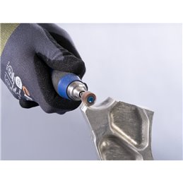 PFERD  Ściernica wachlarzowa z ziarnem ceramicznym F Ø 15x10 mm, Ø trzonka 3 mm, CO-COOL120, duża ilość usuwanego materiału na s