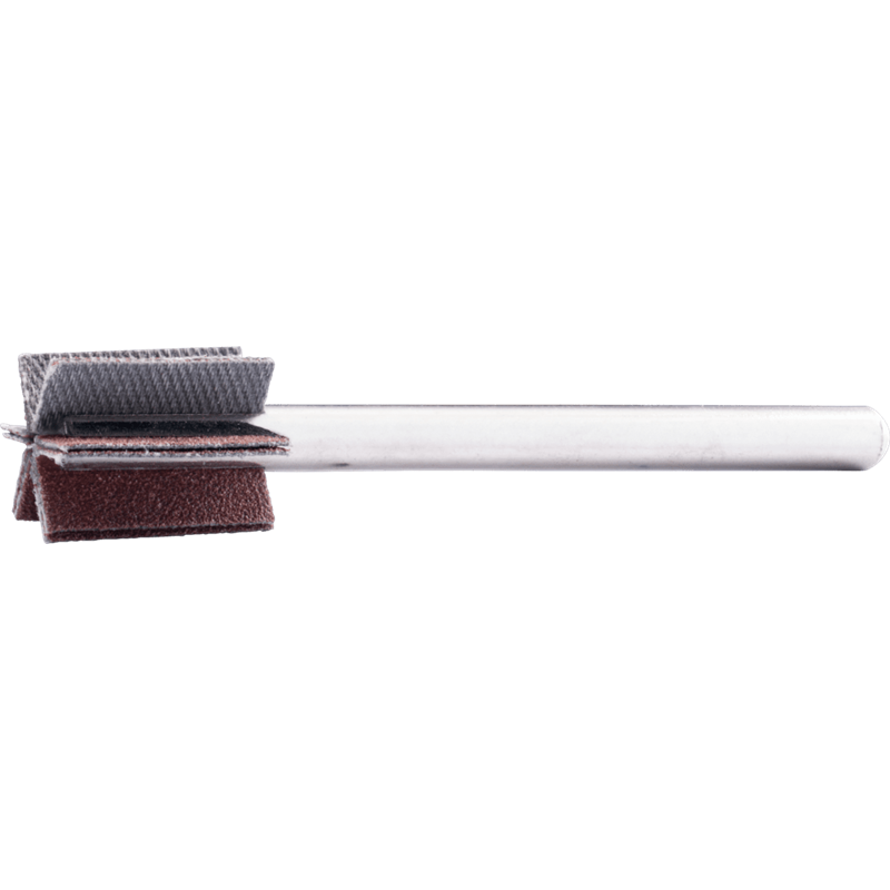 PFERD  Ściernica wachlarzowa korundowa F Ø 15 x 20 mm, Ø trzpienia 6mm, długość 60 mm, lamela 6 x 2, A120, do szlifu dokładnego 