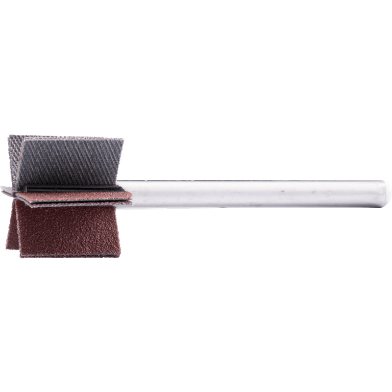 PFERD  Ściernica wachlarzowa korundowa F Ø 25 x 20 mm, Ø trzpienia 6mm, długość 60 mm, lamela 6 x 2, A120, do szlifu dokładnego 