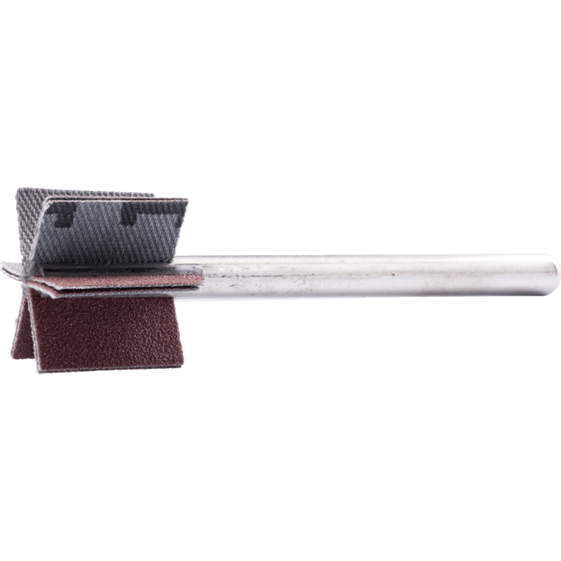 PFERD  Ściernica wachlarzowa korundowa F Ø 25 x 20 mm, Ø trzpienia 6mm, długość 60 mm, lamela 6 x 2, A150, do szlifu dokładnego 