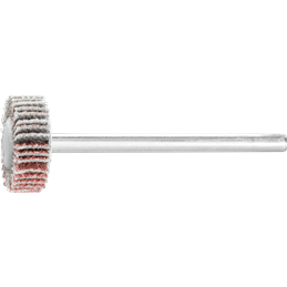 PFERD  Ściernica wachlarzowa Korund F Ø 15 x 5 mm trzpień Ø 3 mm A80 do szlifu dokładnego i wykończeniowego (2)