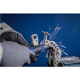 PFERD  Ściernica wachlarzowa Korund F Ø 15 x 5 mm trzpień Ø 3 mm A80 do szlifu dokładnego i wykończeniowego (2)