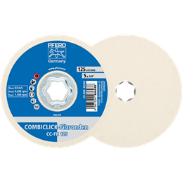 PFERD  Krążki filcowe COMBICLICK CC-FR Ø 125 mm do polerowania wstępnego oraz polerowania na wysoki połysk za pomocą szlifierki 