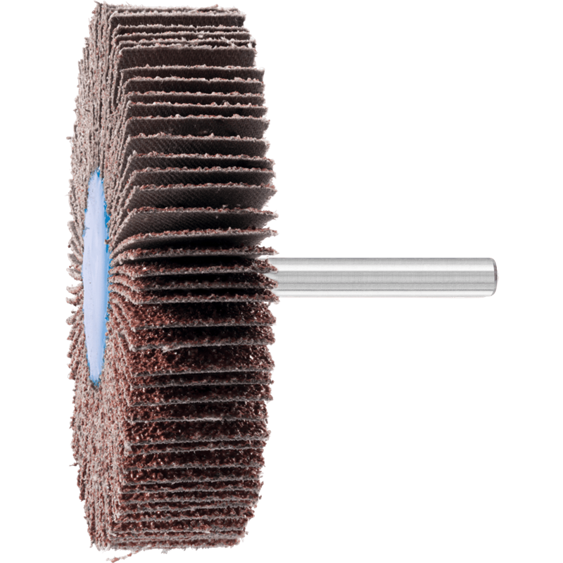 PFERD  Ściernica wachlarzowa korundowa F Ø 80 x 20 mm, Ø trzpienia 6 mm, A40, do szlifu dokładnego i wykończeniowego