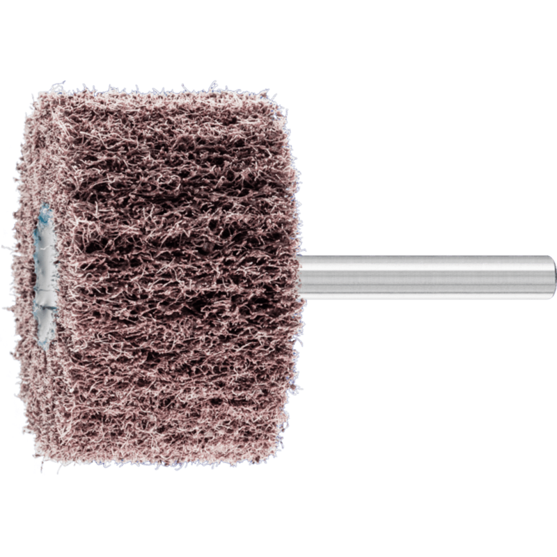 PFERD  Włókninowa ściernica trzpieniowa High Performance POLINOX PNL Ø 50 x 30 mm Ø trzpienia 6 mm, A100 do szlifu dokładnego i 