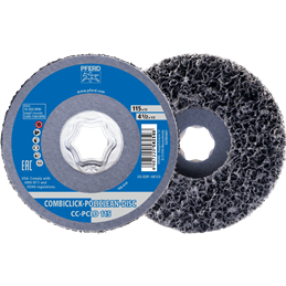 PFERD  Włóknina czyszcząca COMBICLICK POLICLEAN PCLD Ø 115 x 13 mm do zgrubnych prac czyszczących