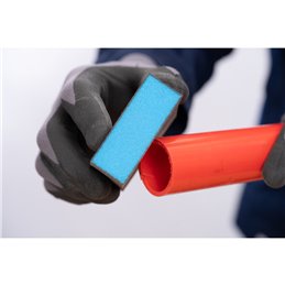 PFERD  Zestaw – wodoodporna gąbka szlifierska 69 x 98 x 26 mm A60, A100, A180, czterostronna, do uniwersalnego zastosowania