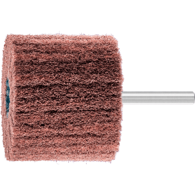 PFERD  Włókninowa ściernica trzpieniowa POLINOX PNL Ø 60 x 50 mm trzpień Ø 6 mm A360 do szlifu dokładnego i wykańczania