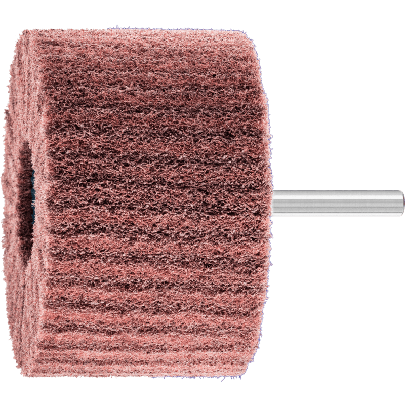 PFERD  Włókninowa ściernica trzpieniowa POLINOX PNL Ø 80 x 50 mm trzpień Ø 6 mm A360 do szlifu dokładnego i wykańczania