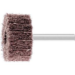 PFERD  Włókninowa ściernica trzpieniowa POLINOX PNZ Ø 40 x 20 mm trzpień Ø 6 mm A80 do szlifu dokładnego i wykańczania