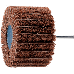 PFERD  Włókninowa ściernica trzpieniowa POLINOX PNZ Ø 80 x 50 mm trzpień Ø 6 mm A80 do szlifu dokładnego i wykańczania