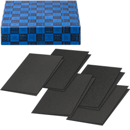 PFERD  Zestaw 10-częściowy papier ścierny na płótnie Korund 230 x 280 mm BG BL A40,80,100,120,180 uniwersalny