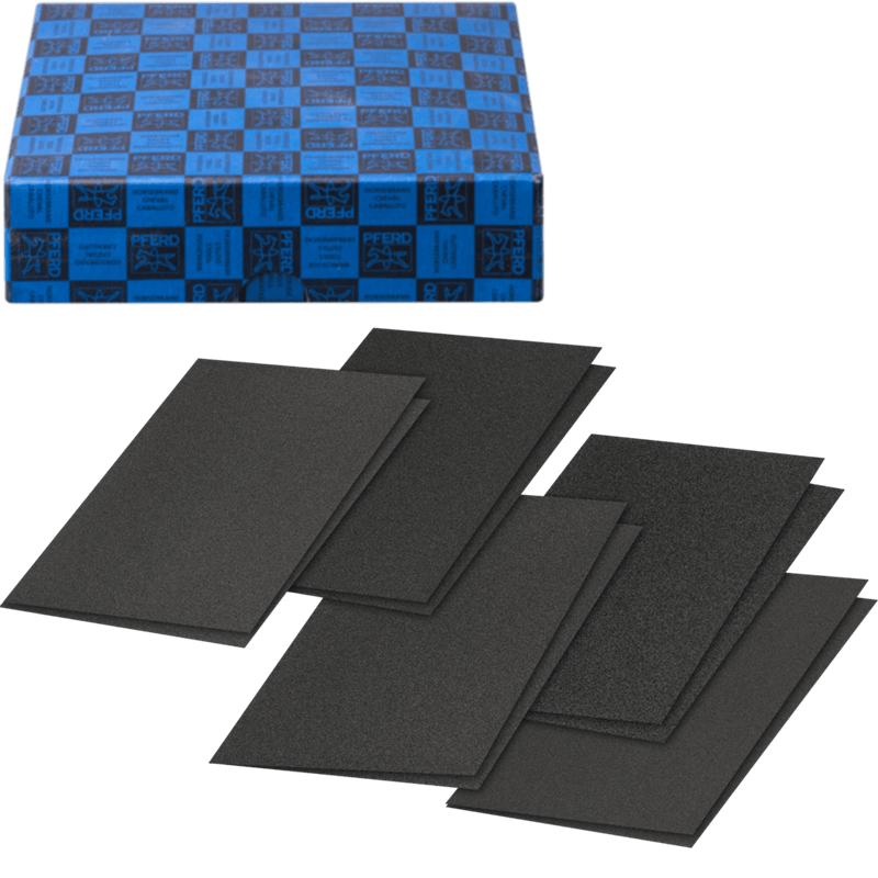 PFERD  Zestaw 10-częściowy papier ścierny na płótnie Korund 230 x 280 mm BG BL A40,80,100,120,180 uniwersalny