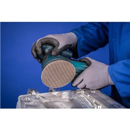 PFERD  Zestaw siatkowych wykrojów ściernych na rzep zgrubnych, 15-częściowy, Ø 150 A80,100,120, bez pyłu przy użyciu szlifierki 