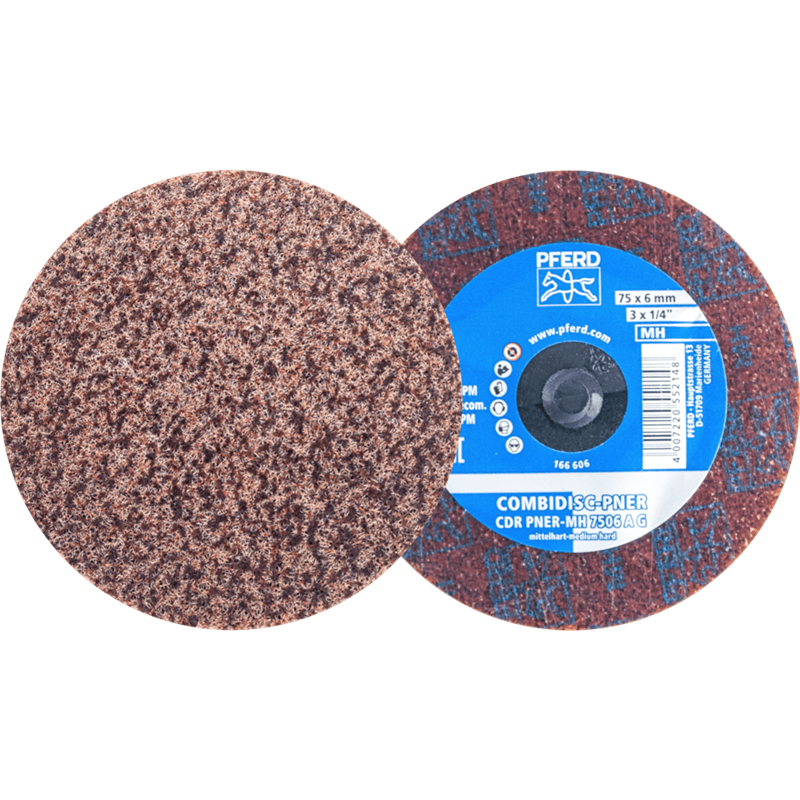 PFERD  Prasowany wykrój włókninowy COMBIDISC CDR PNER Ø 75 mm średnio twardy A gruboziarnisty do wykańczania 