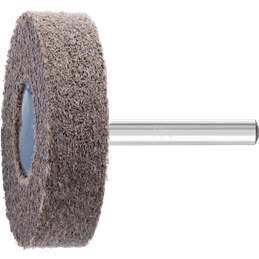 PFERD  Włókninowa ściernica trzpieniowa z włókniny pras. POLINOX, kształt walcowy PNER, Ø 50x13 mm, Ø trzonka 6 mm, śr. miękka A