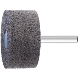 PFERD  Włókninowa ściernica trzpieniowa z włókniny pras. POLINOX ksz. walc. PNER, Ø 50 x 25 mm, Ø trzonka 6 mm, śr. twarda SiC, 