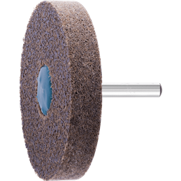PFERD  Włókninowa ściernica trzpieniowa z włókniny pras. POLINOX ksz. walc. PNER, Ø 75 x 13 mm, Ø trzonka 6 mm, miękka SiC, drob