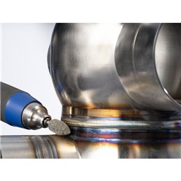 PFERD  Włókninowa ściernica trzp. z włókniny pras. POLINOX, kształt walcowy PNER, Ø10x10mm, Øtrzonka 3mm, średnio twarda SiC, dr