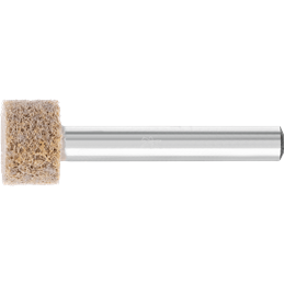 PFERD  Włókn. ściernica trzp. z włókniny pras. POLINOX, kształt walcowy PNER, Ø15x10mm, Øtrzonka 3mm, twarda A, gruboziarnista, 