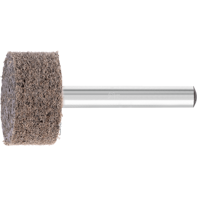 PFERD  Włókninowa ściernica trzpieniowa z włókniny pras. POLINOX, kształt walcowy PNER, Ø25x13mm, Øtrzonka 6mm, średnio miękka A