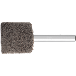 PFERD  Włókninowa ściernica trzp. z włókniny pras. POLINOX, kształt walcowy PNER, Ø25x35mm, Øtrzonka 6mm, średnio miękka SiC, dr
