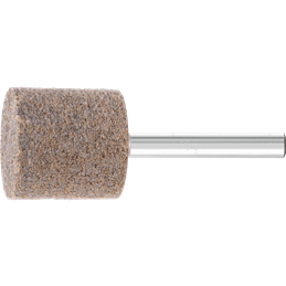 PFERD  Włókn. ściernica trzp. z włókniny pras. POLINOX, kształt walcowy PNER, Ø25x25mm, Øtrzonka 6mm, twarda A, gruboziarnista, 
