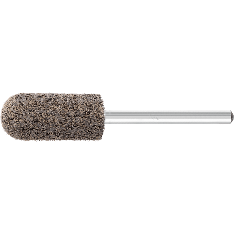 PFERD  Włókn. ściernica trzp. z włókniny pras. POLINOX, kształt kulisto-walcowy PNER, Ø10x25 Øtrzonka 3mm, średnio twarda SiC, d