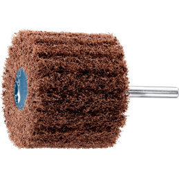 PFERD  Włókninowa ściernica trzpieniowa POLINOX PNL Ø 60 x 50 mm trzpień Ø 6 mm A80 do szlifu dokładnego i wykańczania