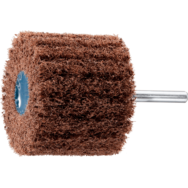 PFERD  Włókninowa ściernica trzpieniowa POLINOX PNL Ø 60 x 50 mm trzpień Ø 6 mm A80 do szlifu dokładnego i wykańczania