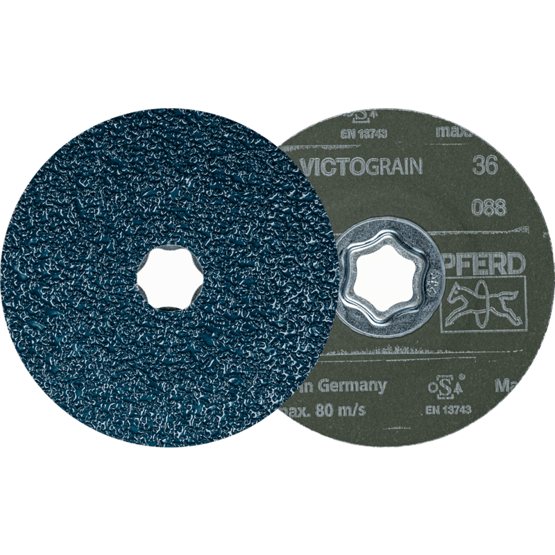 PFERD  Tarcza włókninowa COMBICLICK Ø 115 mm VICTOGRAIN 36 maksymalna wydajność na stali