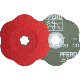 PFERD  Tarcza fibrowa z ziarnem ceramicznym COMBICLICK Ø125 mm CO-COOL120 CONTOUR do konturów