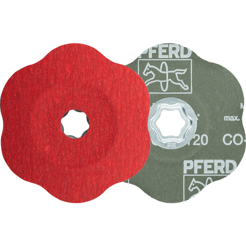 PFERD  Tarcza fibrowa z ziarnem ceramicznym COMBICLICK Ø125 mm CO-COOL120 CONTOUR do konturów