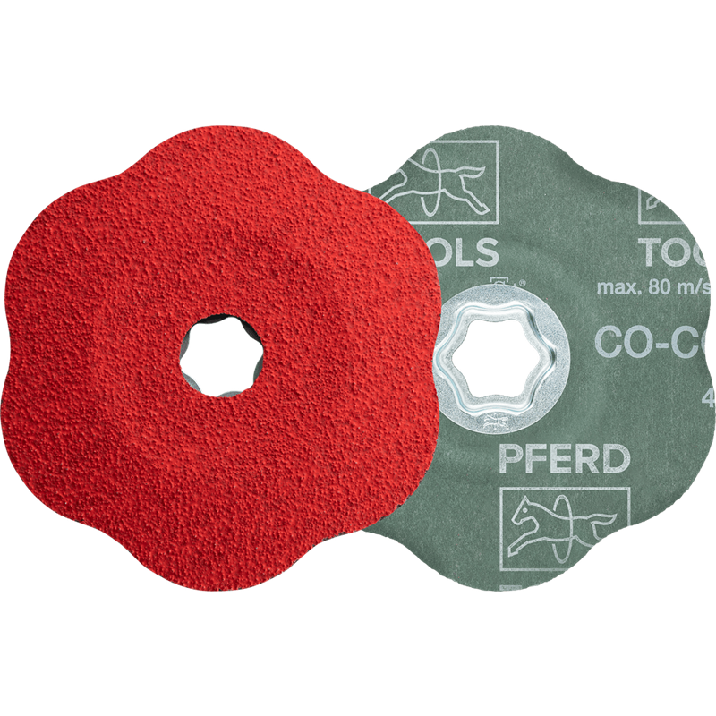 PFERD  Tarcza fibrowa z ziarnem ceramicznym COMBICLICK Ø125 mm CO-COOL60 CONTOUR do konturów