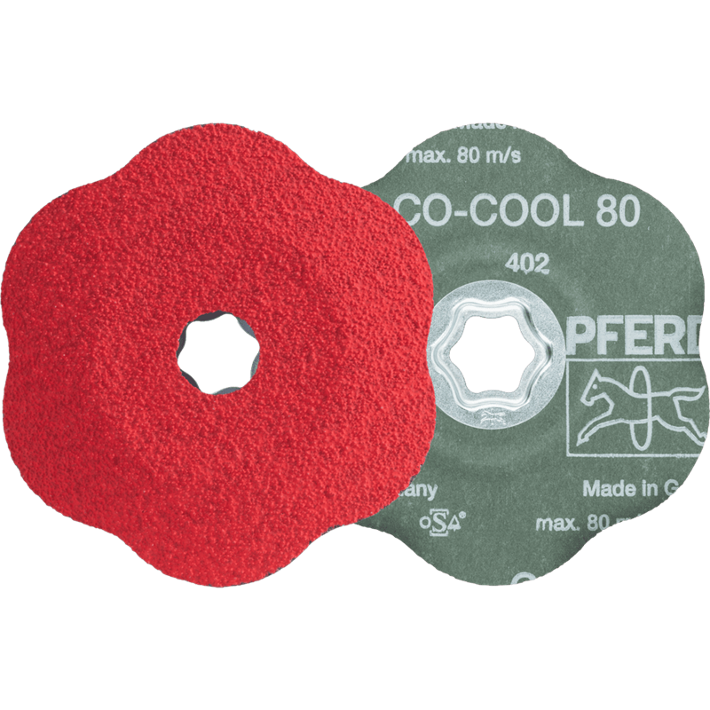 PFERD  Tarcza fibrowa z ziarnem ceramicznym COMBICLICK Ø125 mm CO-COOL80 CONTOUR do konturów