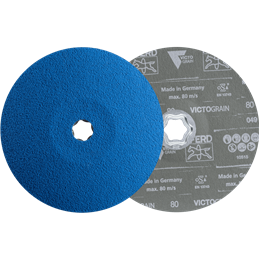 PFERD  Tarcza fibrowa z ziarnem ceramicznym COMBICLICK Ø 125 mm CO-ALU36 do miękkich metali nieżelaznych