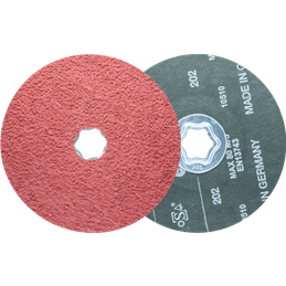 PFERD  Tarcza włókninowa z ziarnem ceramicznym COMBICLICK Ø 125 mm CO-COOL24 do chłodnego szlifu stali nierdzewnej 