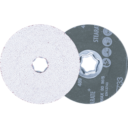 PFERD  Tarcza fibrowa z ziarnem ceramicznym COMBICLICK Ø115 mm CO-ALU36 do miękkich metali nieżelaznych