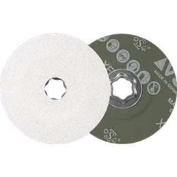 PFERD  Tarcza fibrowa z ziarnem ceramicznym COMBICLICK Ø115 mm CO-ALU80 do miękkich metali nieżelaznych