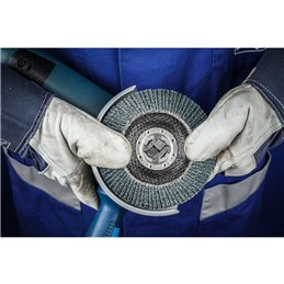 PFERD  Ściernica listkowa POLIFAN PFC 125 mm X-LOCK stożkowa Z80 linia uniwersalna PSF STEELOX stal/stal nierdzewna