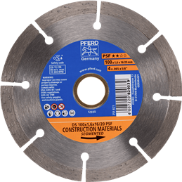 PFERD  Diamentowa ściernica do przecinania DS 100 x 1,6 x 16/20 mm START do szybkiego cięcia kamienia i betonu