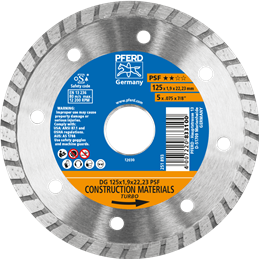 PFERD  Diamentowa ściernica do przecinania DG 125 x 1,9 x 22,23 mm START do cięcia kamienia/betonu, wysoka jakość cięcia