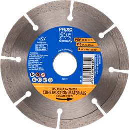 PFERD  Diamentowa ściernica do przecinania DS 110 x 1,6 x 20 mm START do szybkiego cięcia kamienia i betonu