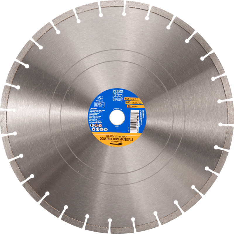 PFERD  Diamentowa ściernica do przecinania DS 400 x 3,2x 25,4 mm START do szybkiego cięcia kamienia i betonu