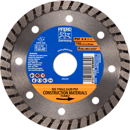 PFERD  Diamentowa ściernica do przecinania DG 110 x 2,2 x 20 mm START do cięcia kamienia/betonu, wysoka jakość cięcia