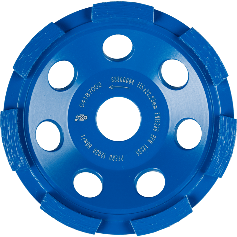 PFERD  Talerz diamentowy DCW 1R 115 x 6 x 22,23 mm do wyrównywania betonu i jastrychu