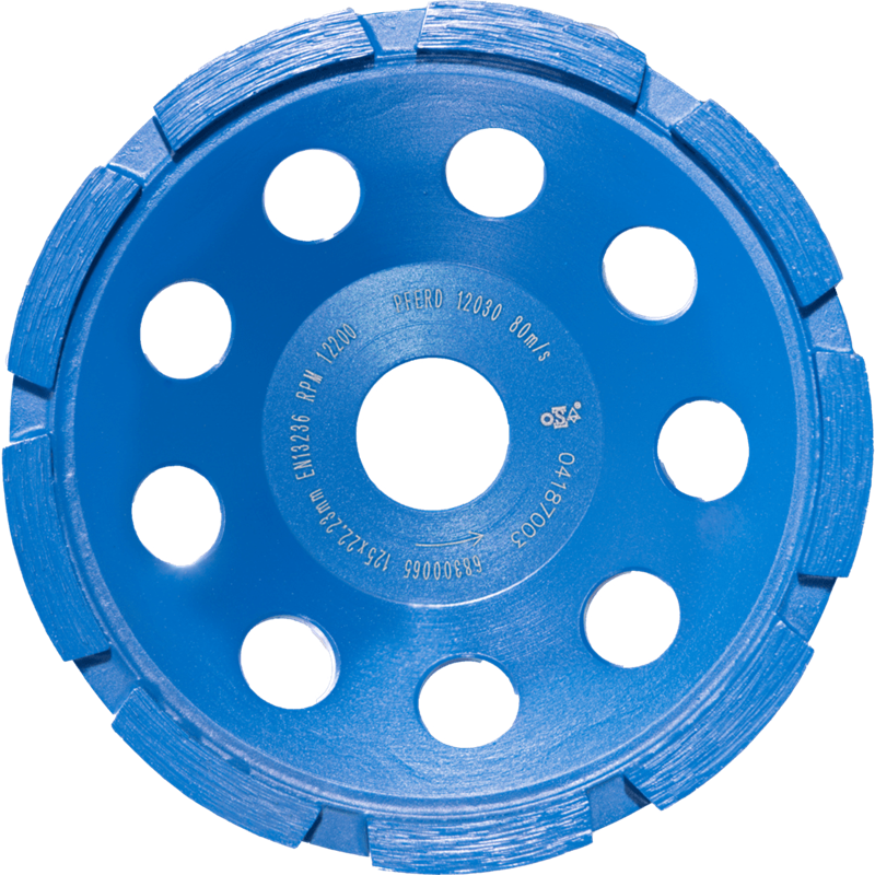 PFERD  Talerz diamentowy DCW 1R 125 x 6 x 22,23 mm do wyrównywania betonu i jastrychu