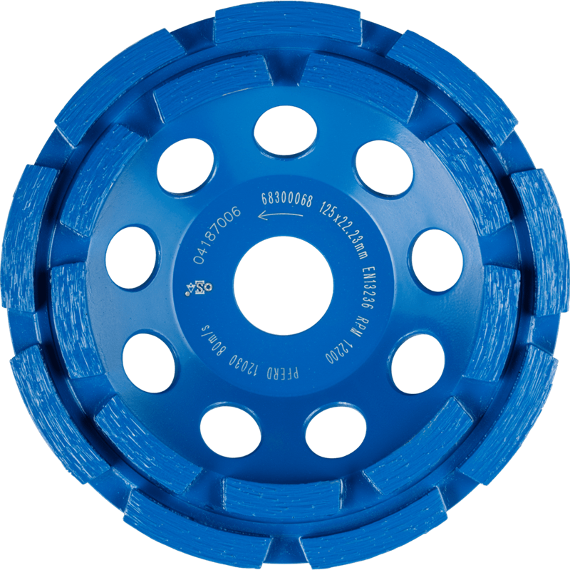 PFERD  Talerz diamentowy DCW 2R 125 x 6 x 22,23 mm do wyrównywania betonu i jastrychu